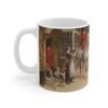 Ceramic Mug picturing huntsmen getting a horseback drink outside the inn.