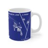 Female Skiers Tea Cup with quote She skis like a boss -just deal with it.